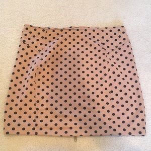 Polka dot mini skirt